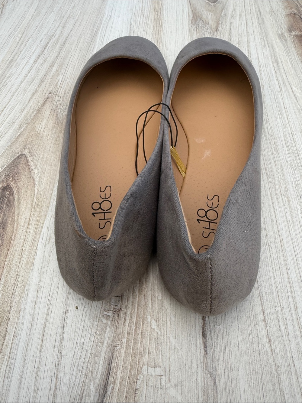 Gray Suede Ballet Flats - Everyday Comfort - Picture 2 of 5